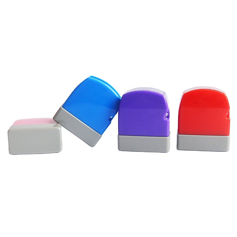 Colorful Glitter Stamp Keychain | Auto-Inking Stamp Holder HA 1027 | Custom Kids Toy Stamp - Image 4