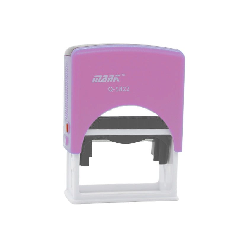 Mark Series Laser Engraved Business Stamp - Automatic Self-Inking Stamps with Ink Pad & 3 Ink Colors (Blue/Red/Black), 100pcs MOQ - Image 4