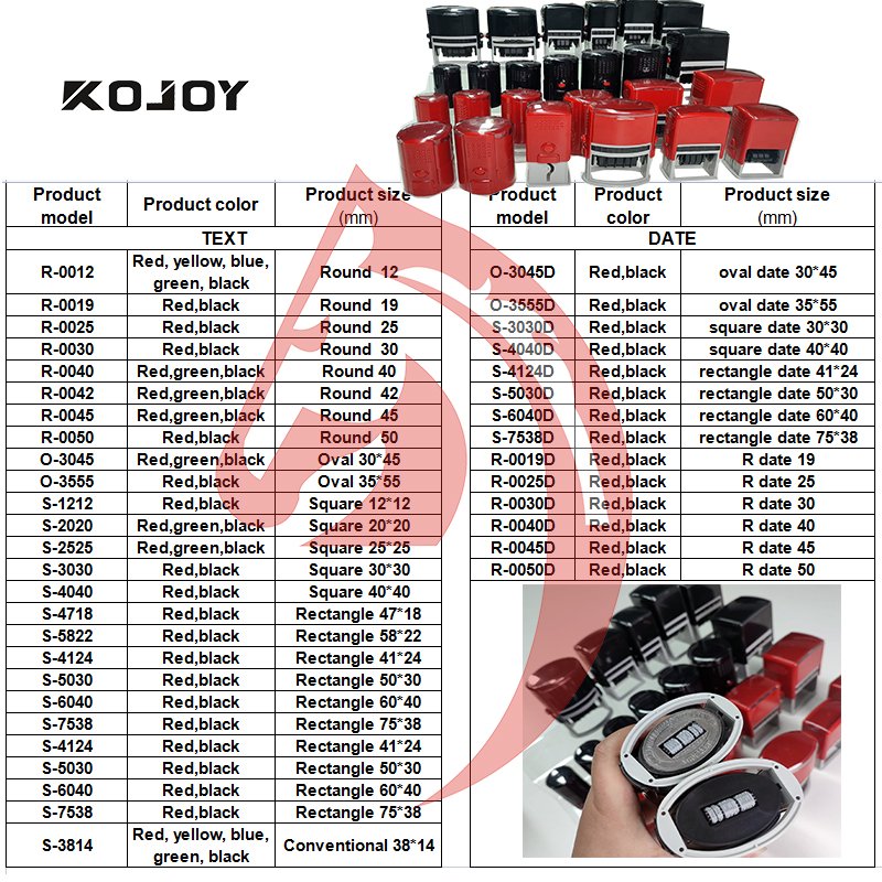 Factory Custom Roller Stamp - Automatic Self-Inking Date/Text Stamps for Office Documents, Eco-Friendly Rubber Stamps (50pcs MOQ) - Image 5