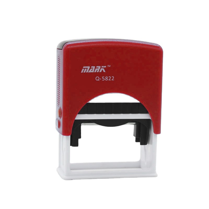 Mark Series Laser Engraved Business Stamp - Automatic Self-Inking Stamps with Ink Pad & 3 Ink Colors (Blue/Red/Black), 100pcs MOQ - Image 6