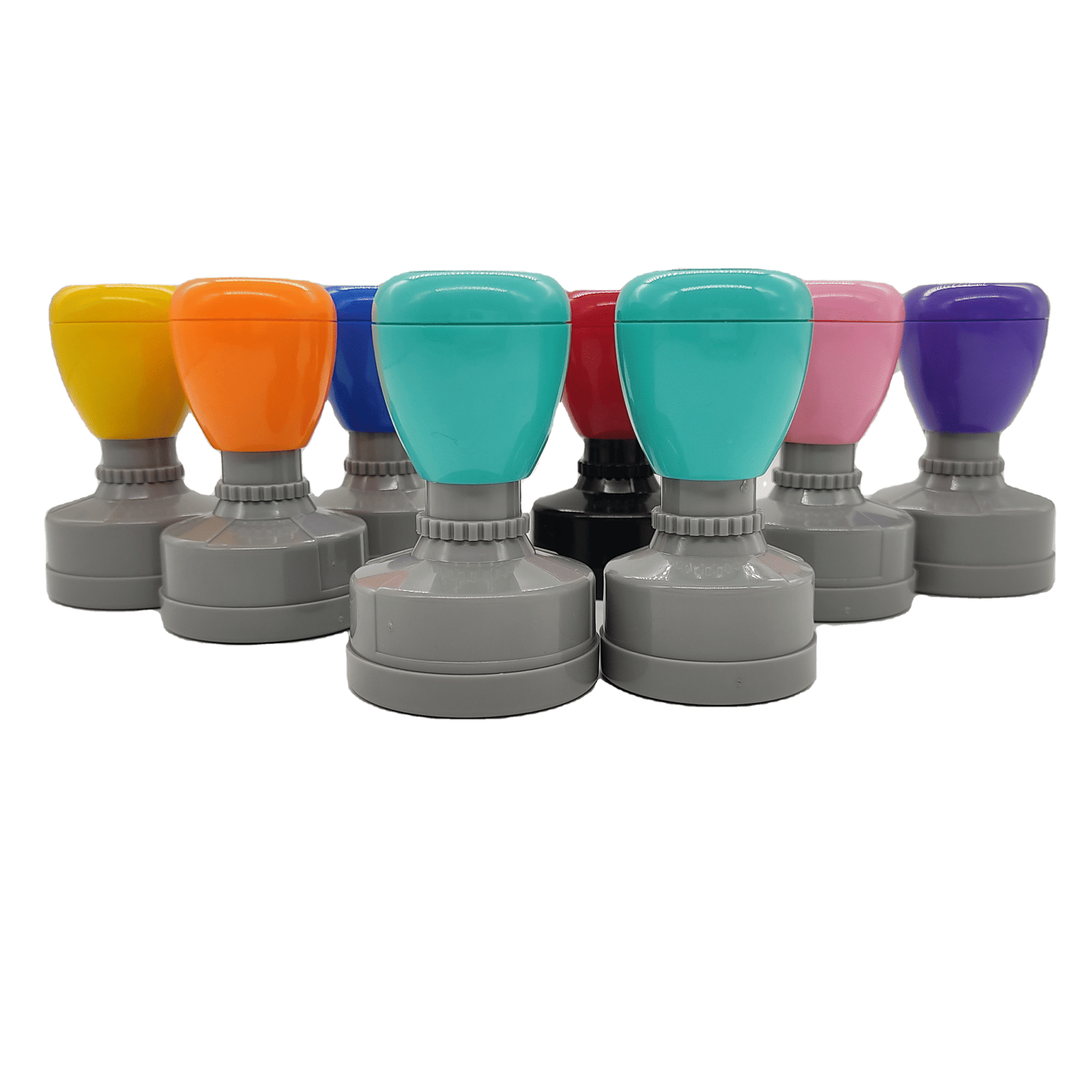 Premium HA36 Self-Inking Office Stamp Set - 7 Color Rubber Flash Stamp (36mm) - Mobarnstamp - Image 3