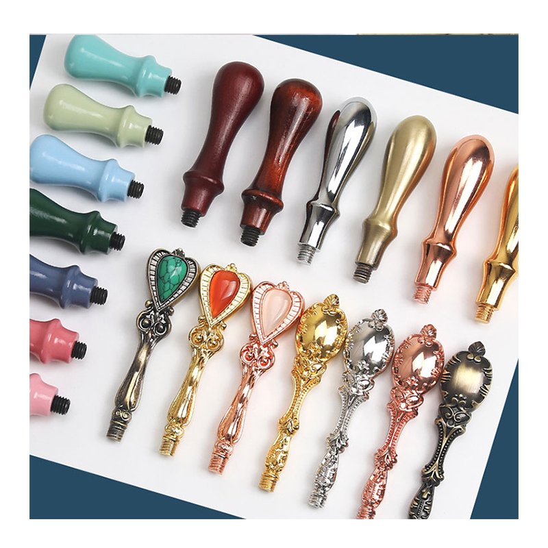 Mobarnstamp Vintage Wooden Letter Stamp Kit | Custom DIY Logo Seals for Invitations & Envelopes | Bulk Stationery Supplies - Image 3