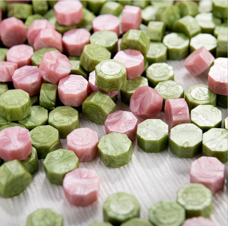 Mobarnstamp Clear Sealing Wax Beads 500g | Transparent Octagon Wax Seal Pellets | Premium Invitation Sealing Supplies