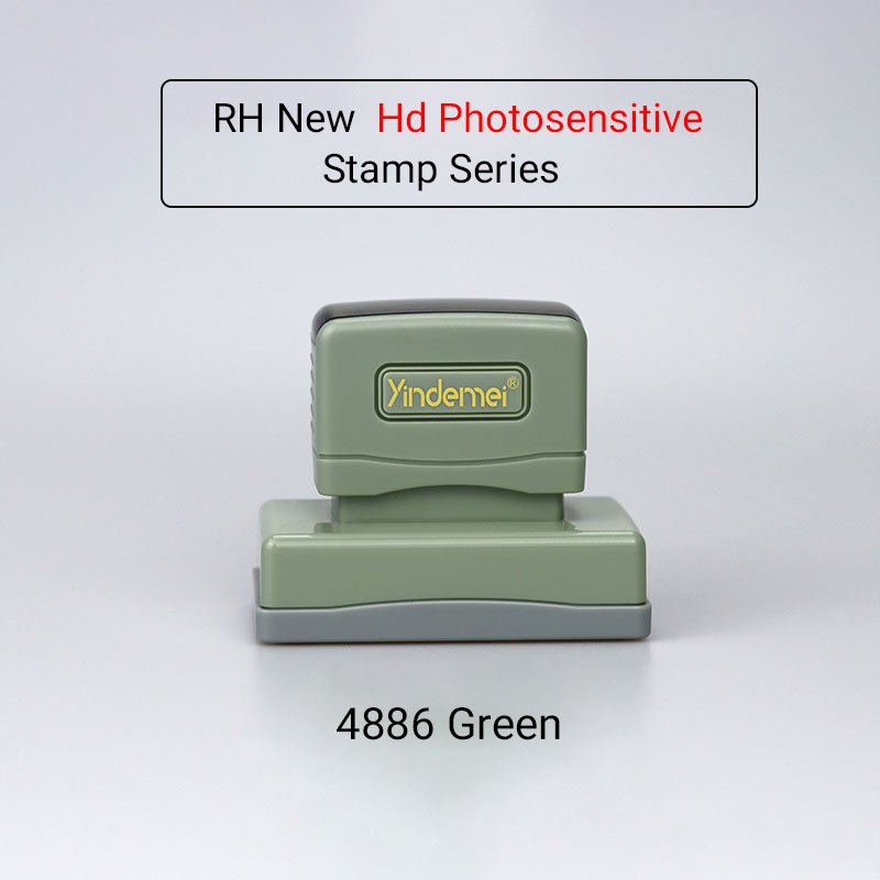 Mobarnstamp Rectangular Multicolor Plastic Stamp Holder with Rubber Cushion Sponge - Photosensitive Flash Stamps for Teacher Office School OEM Customization - Image 3