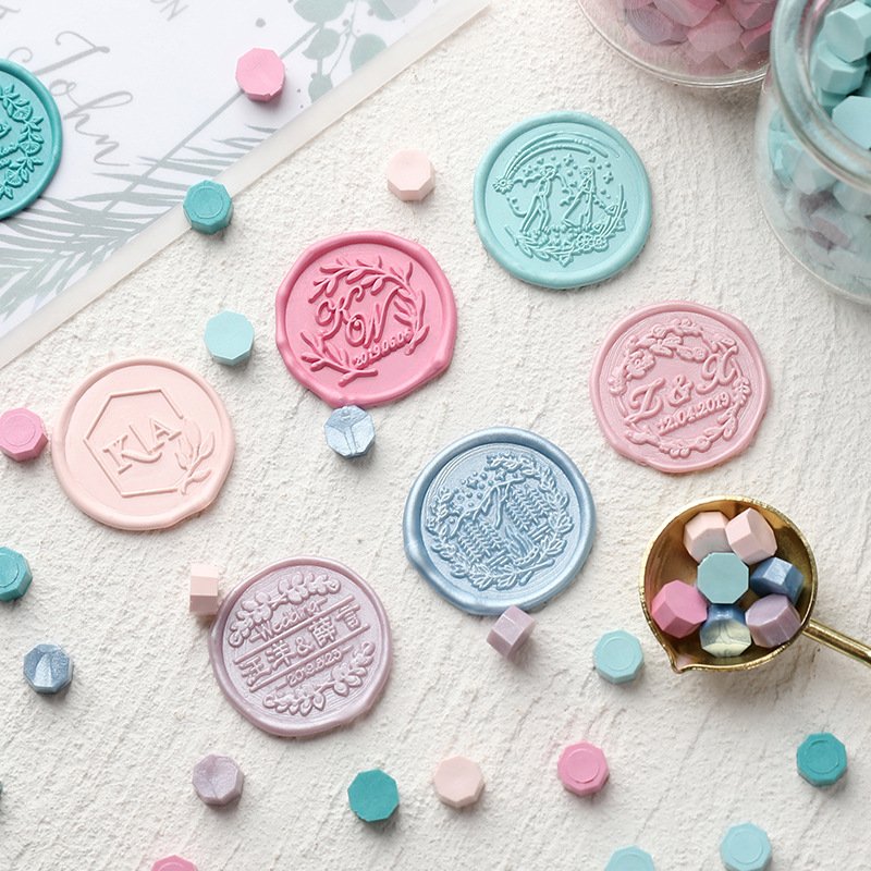 Mobarnstamp Factory Direct Round Sealing Wax Beads | 90g Bulk Octagon Wax Pellets | Wholesale Stamp Supplies