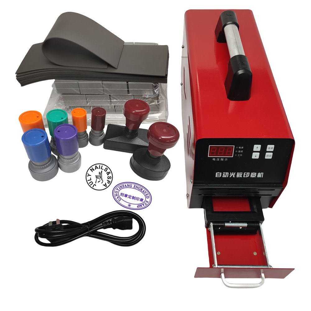 Mobarnstamp Automatic Flash Stamp Machine for Clothing Labels - Photosensitive DIY Rubber Imprinter System - Image 5