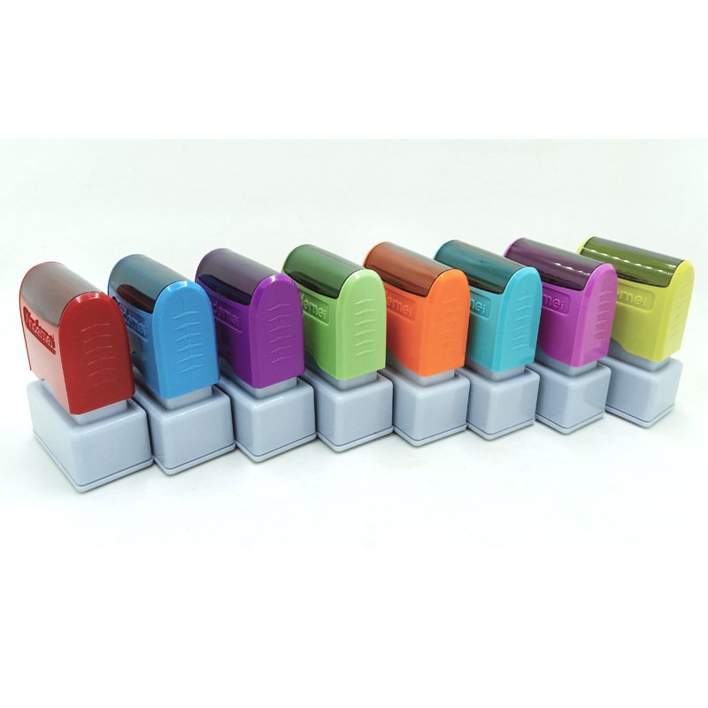 33x13mm Rectangular Multi-Color Stamp Holder with Rubber Pad for Photosensitive Flash Seals - Mobarnstamp Mounting Kit - Image 3