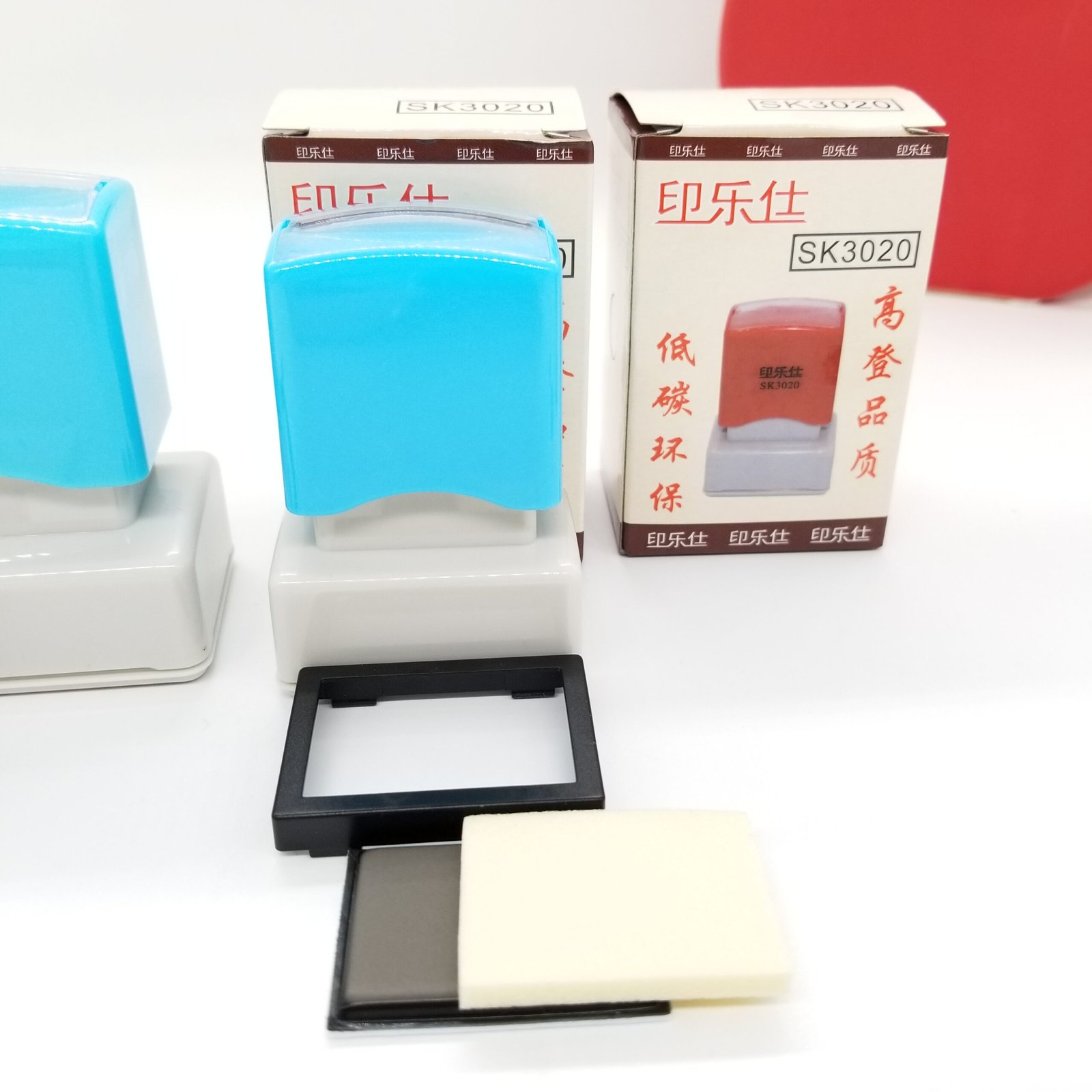 Mobarnstamp SK5020 Pre-Inked Photopolymer Flash Stamp Handle - Rectangular Mount for Office & School - Image 4