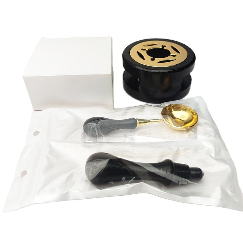 Mobarnstamp Bead & Stick Wax Warmer Kit - Antique Melting Pot Spoon Tool for Wedding Invitation Seals (Model KYS) - Image 4
