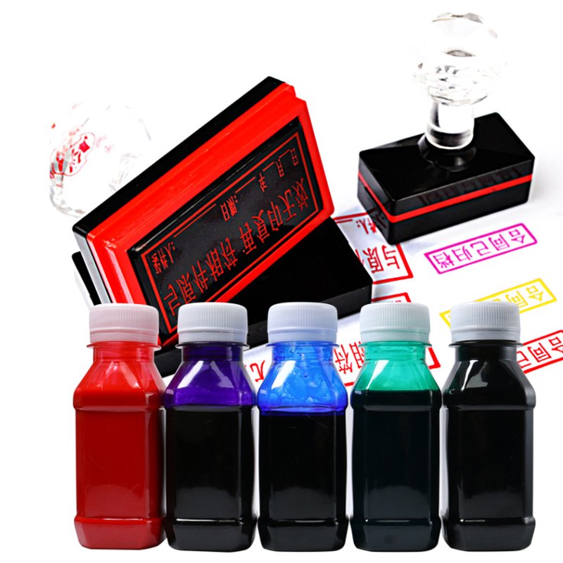 100ml Oil-Based Flash Stamp Ink - High-Performance Refill for Self-Inking Stamps - Mobarnstamp FS100ML - Image 5