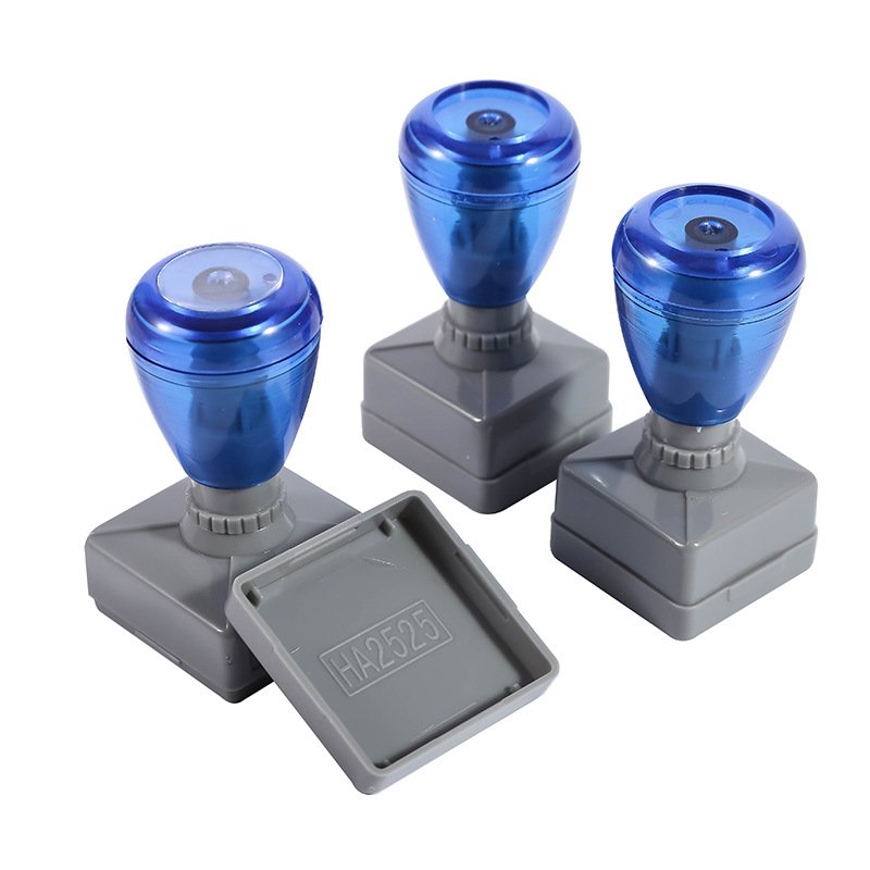 Wholesale HA Series Self-Inking Rubber Stamps - Custom Logo Office Stamps in Sky Blue, Black, Red, Gray by Mobarnstamp - Image 4