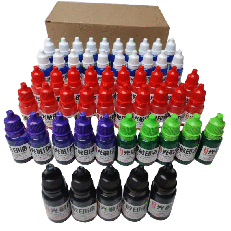 Premium 1L Black Flash Stamp Ink Refill - High-Quality Self-Inking Stamp Pad Ink for Office Use - Mobarnstamp K012