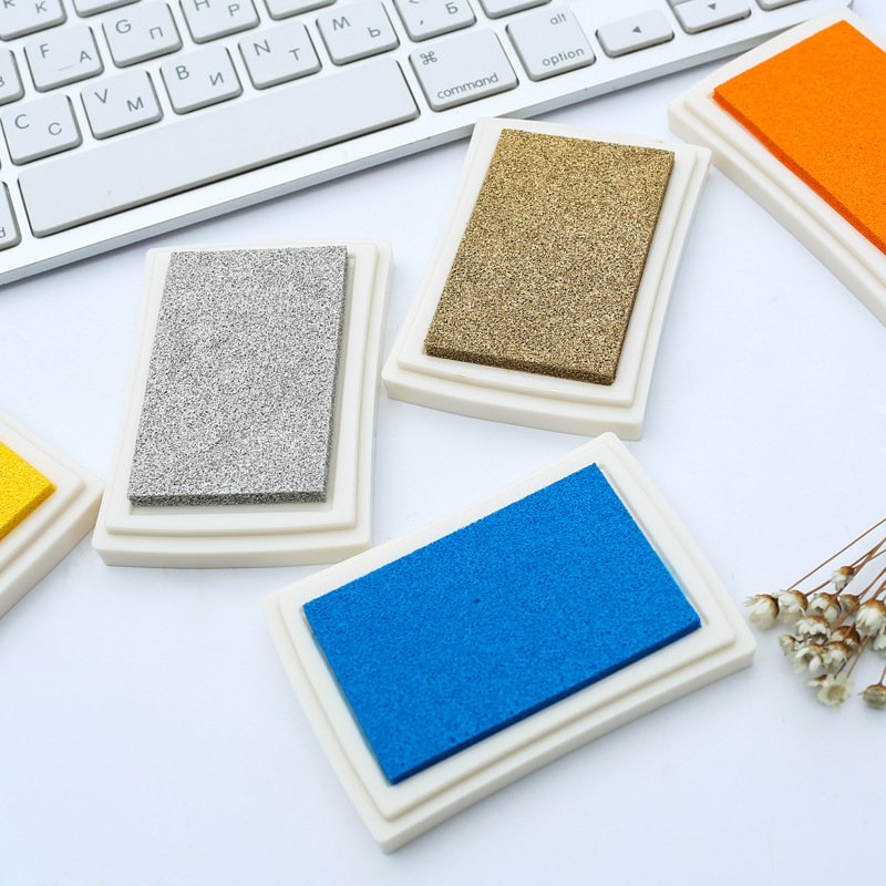 6-Color Non-Toxic Stamp Pad Set - Washable Ink Pads for Kids Crafts