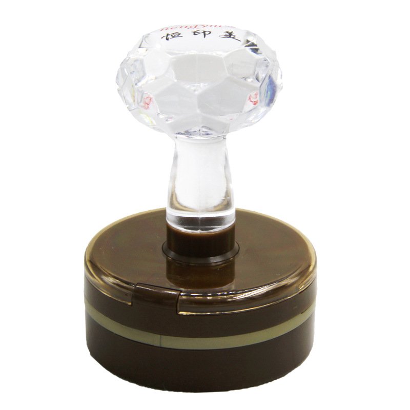 Mobarnstamp Premium Brown Pre-Inked Flash Stamps - Custom Post Office & Office Stamps, Round/Ellipse/Square Shapes, Logo Personalization