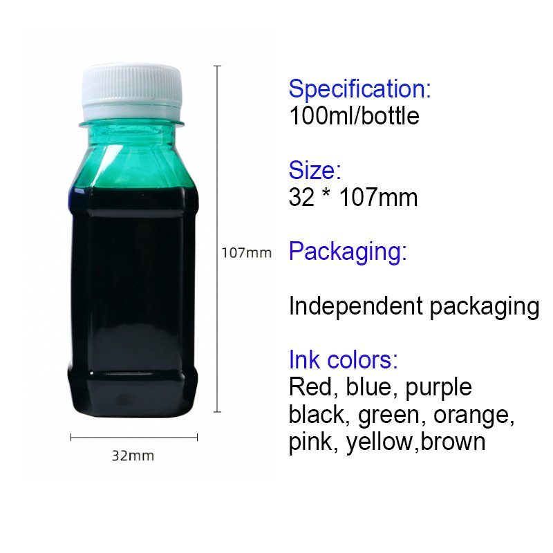 100ml Oil-Based Flash Stamp Ink - High-Performance Refill for Self-Inking Stamps - Mobarnstamp FS100ML - Image 6