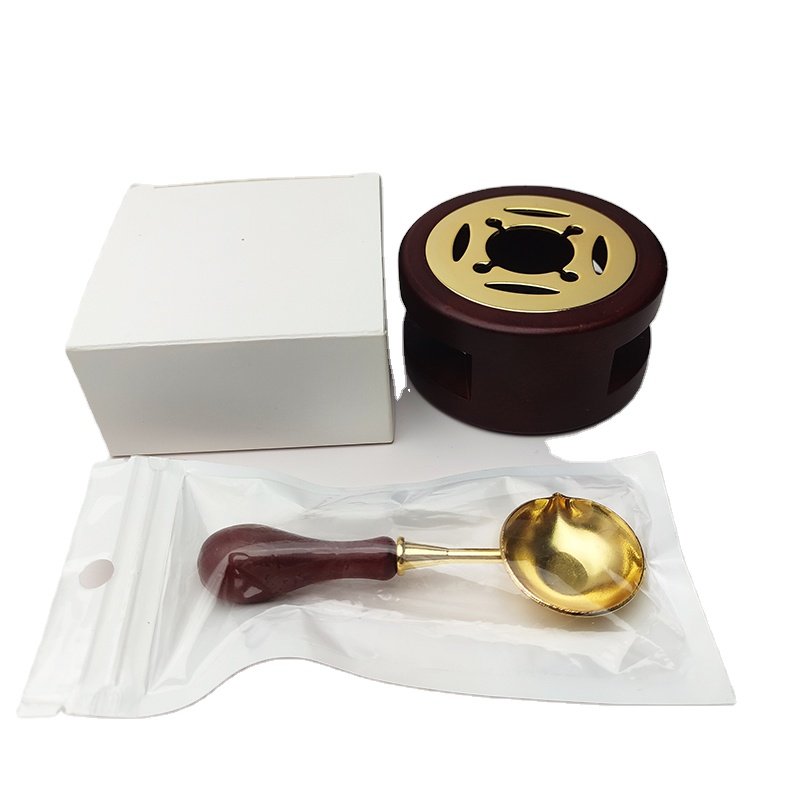 Mobarnstamp Bead & Stick Wax Warmer Kit - Antique Melting Pot Spoon Tool for Wedding Invitation Seals (Model KYS) - Image 7