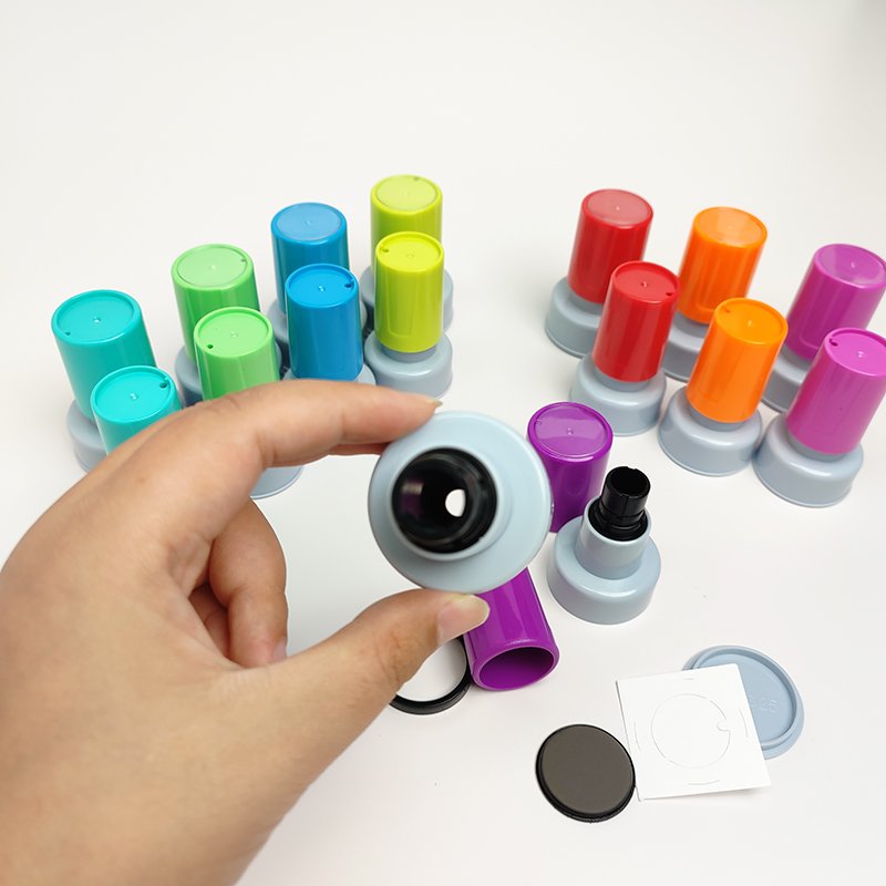 Checklist Round Stamp Double Foam Flash Teaching Stamp Pastel – Custom Educational Stamp for Teachers & Offices – Mobarnstamp - Image 6