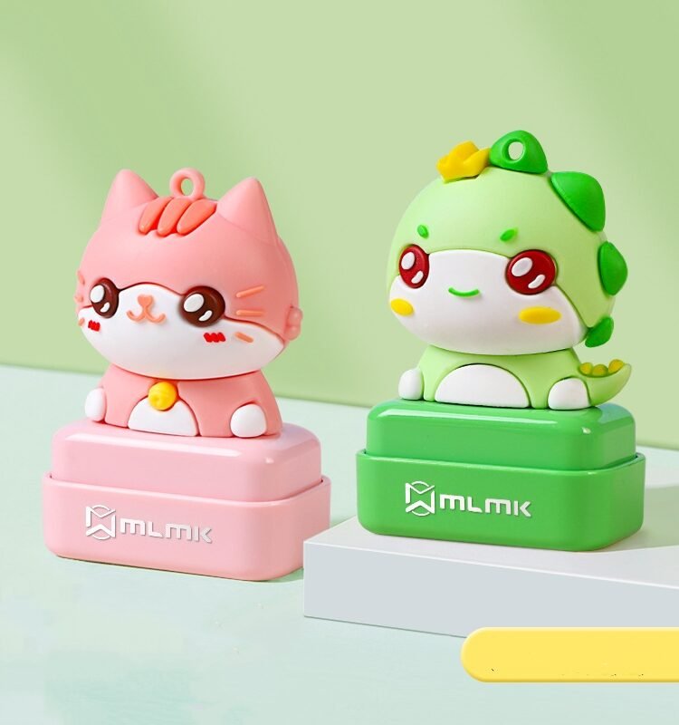 Animal-Themed Flash Stamp Set - 13x38mm Custom Name Stamp | Mobarn AF-1338 WildStamp Pro