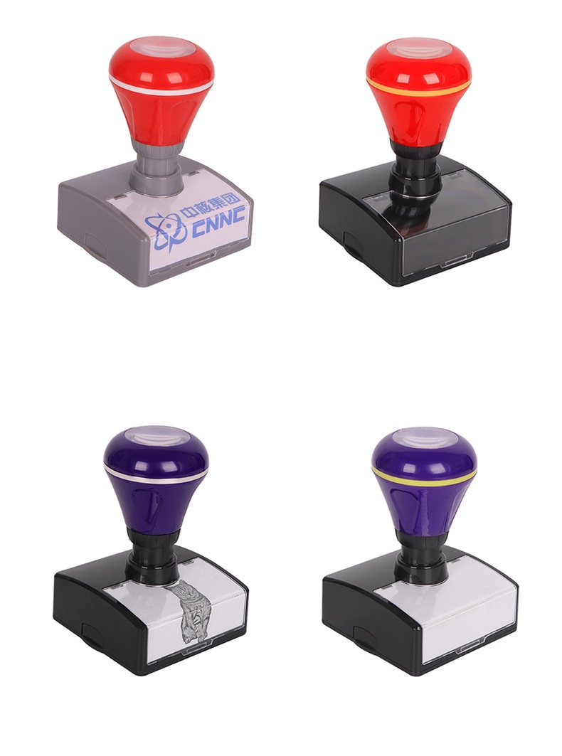 Custom Logo Self-Inking Stamp - Blank Flash Stamp with Cotton Plug (10x10x5cm) - Mobarn KJ-YLX4242 Series - Image 4