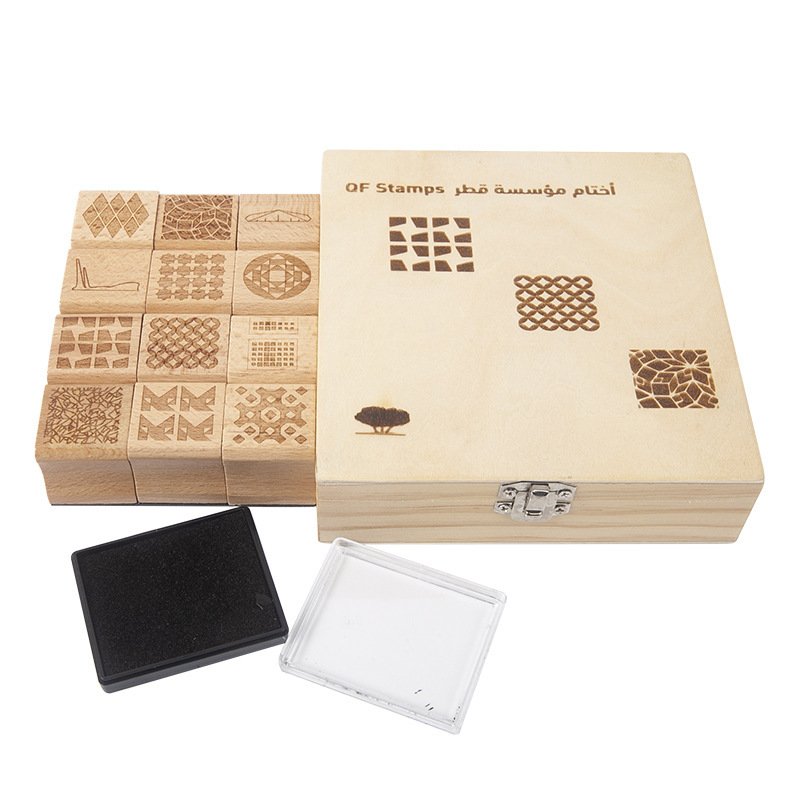 Premium Educational Wooden Stamp Set for Kids - Eco-Friendly Rubber Stamps (14×15.5cm) - Mobarnstamp - Image 4