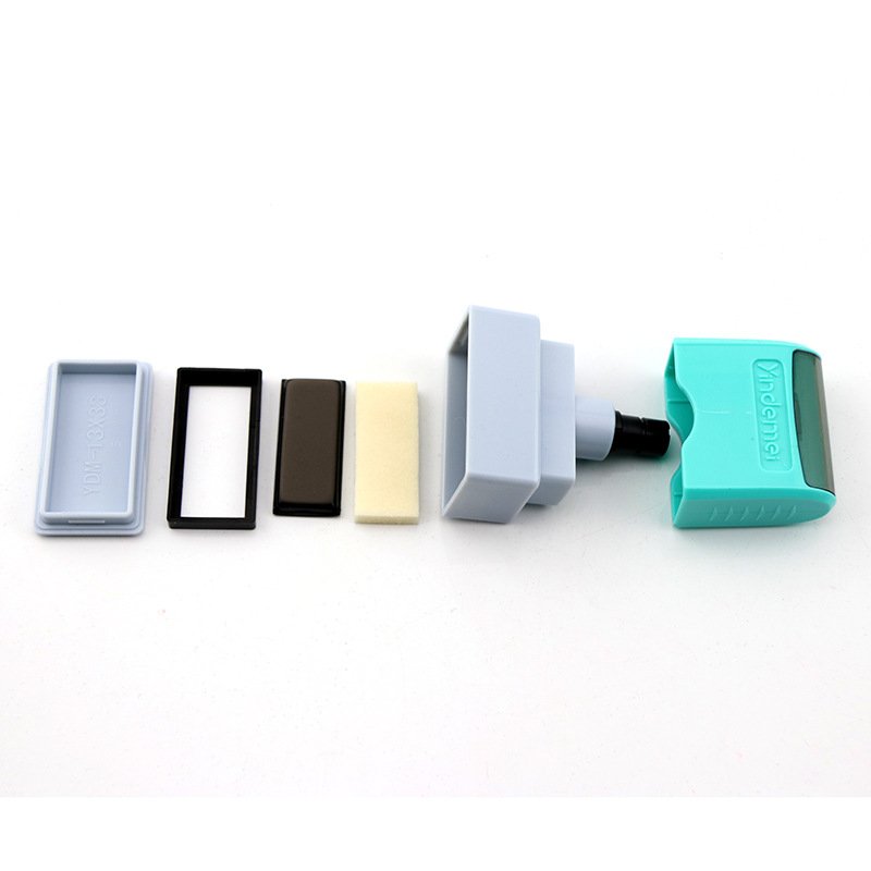 Dual-Foam Flash Stamp Set - 11x30mm Pre-Inked Name Stamp for Kids | Mobarn TY08 ProStamp Series - Image 4