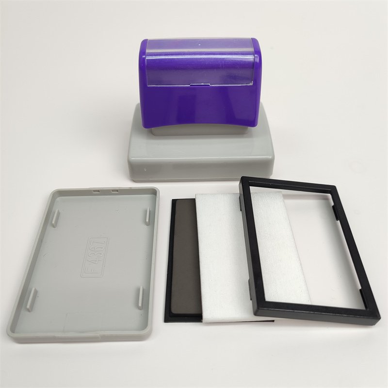 Pre-Inked Dual Foam Teacher Stamp - 27x67mm Rectangular Blank Flash Stamp (AUS-2767 Series) - Image 4