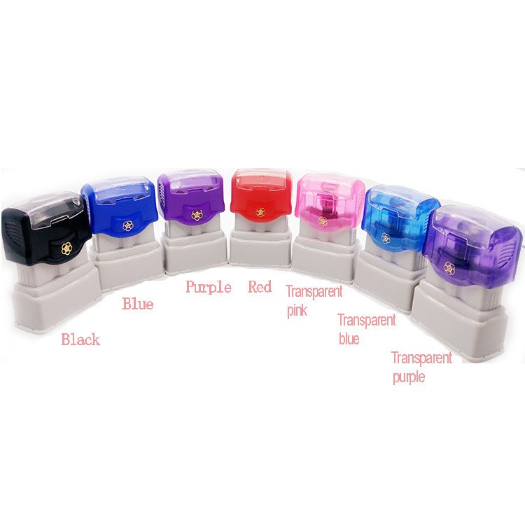 Plum Blossom Clear Flash Stamp - 10x27mm Washable Fabric Name Stamp | Mobarn PB-1508 Nature Series - Image 4