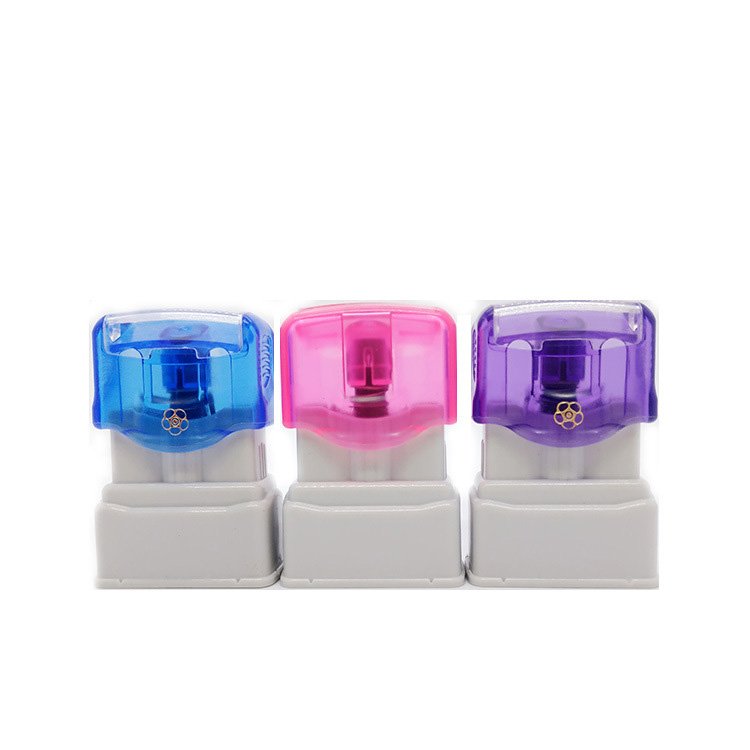 Plum Blossom Clear Flash Stamp - 10x27mm Washable Fabric Name Stamp | Mobarn PB-1508 Nature Series - Image 5