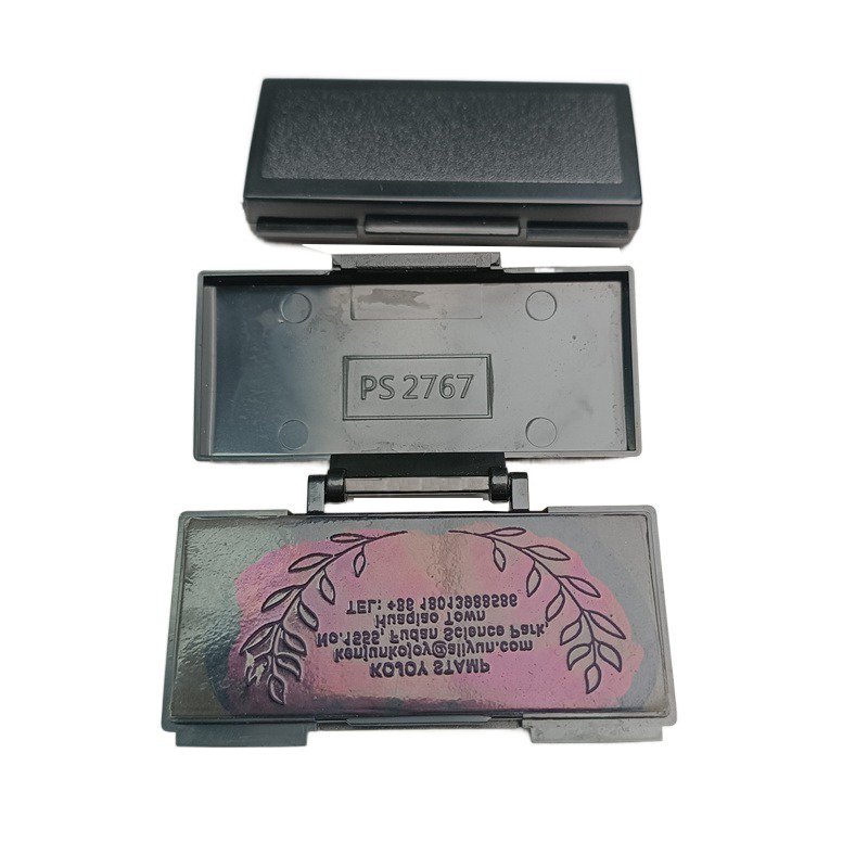 Custom Address Name Stamp - Portable Flash Rubber Stamp with Eco-Friendly Ink - Mobarn KJ-K2767 Series - Image 3
