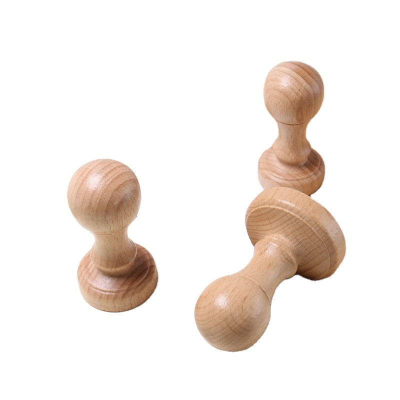 Custom Silicone Cookie Stamp Set with Wooden Handle - Blank Baking Stamps for DIY Crafts | Mobarnstamp MSBXH