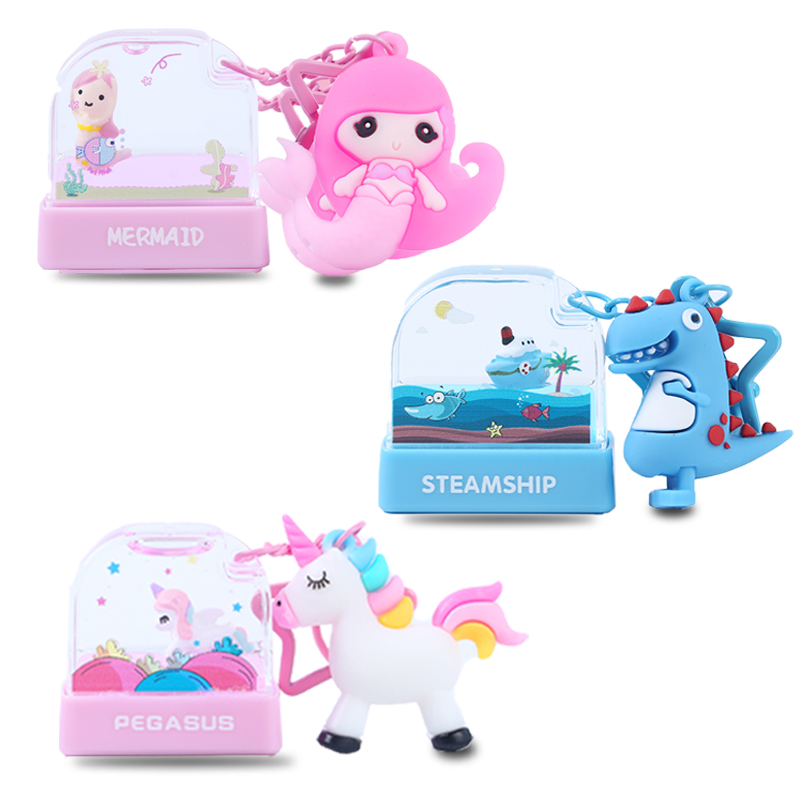 Fun Keychain Flash Stamps for Kids - Customizable Toy Stamps with 30+ Cartoon Shapes | Mobarn TS03 EduPlay Series