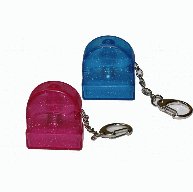 Crystal Clear Keychain Name Stamp - 10x27mm Washable Fabric Flash Stamp | Mobarn KT-1027X GlowSeries