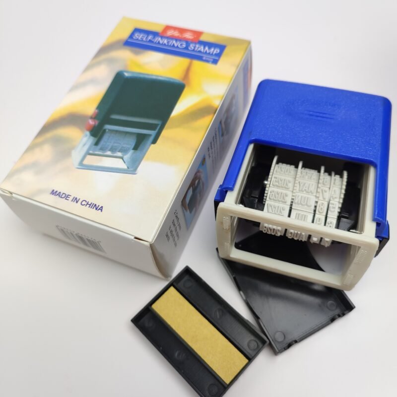 Custom Expiry Date Self-Inking Stamp - Plastic Automatic Date Coding Stamp for Office & Retail - Mobarnstamp