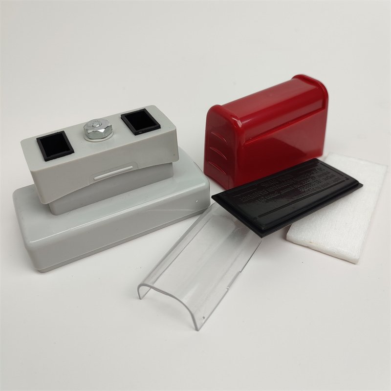 Pre-Inked Dual Foam Teacher Stamp - 27x67mm Rectangular Blank Flash Stamp (AUS-2767 Series) - Image 7