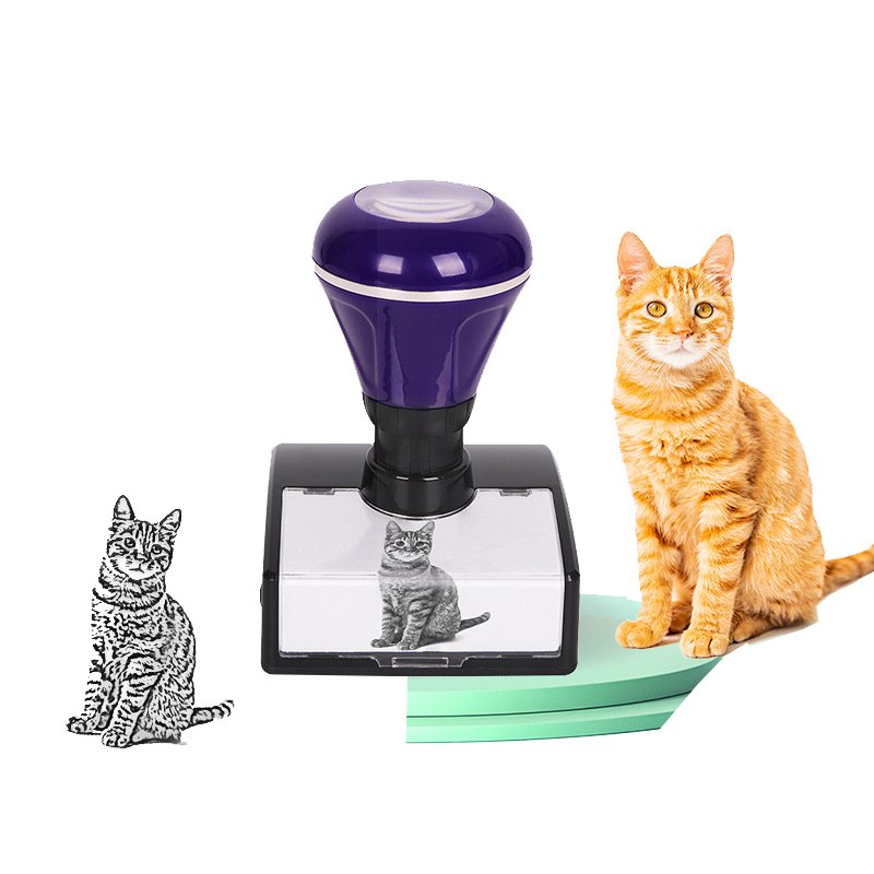 Custom Logo Self-Inking Stamp - Blank Flash Stamp with Cotton Plug (10x10x5cm) - Mobarn KJ-YLX4242 Series - Image 6