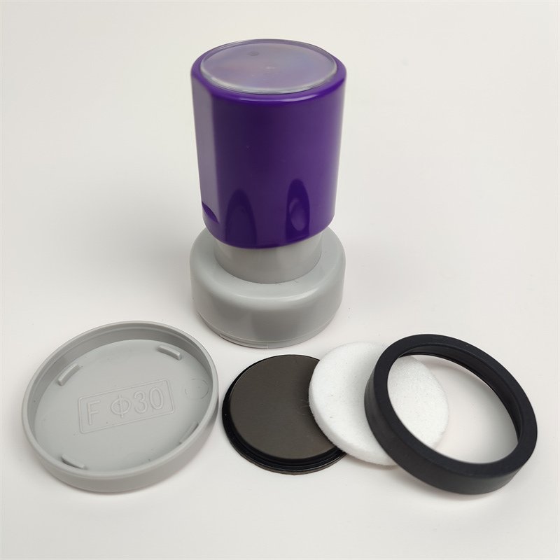 51mm Large Round Flash Stamp - Dual Foam Pre-Inked Stamp (F Round Series) - Mobarn Professional Stamp