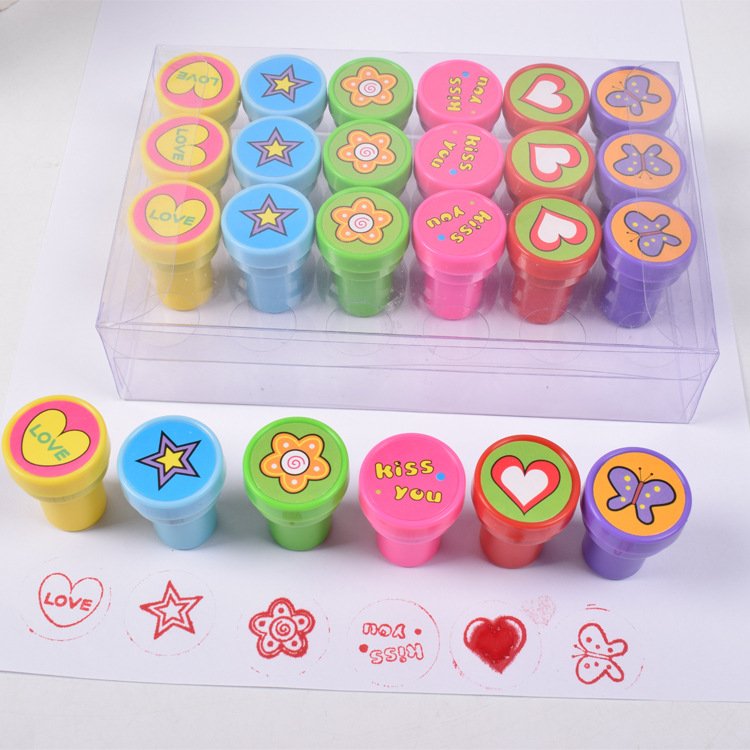 26-Pattern Flash Stamp Set - Round Educational Toy Stamp | Mobarn KJ284 EduFun Series