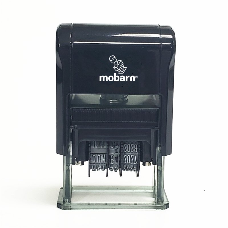 Mobarn D-0420 Self-Inking Dater Stamp | Adjustable Date Stamp | Custom Office Seal | ISO9001 Certified | Eco-Friendly Plastic