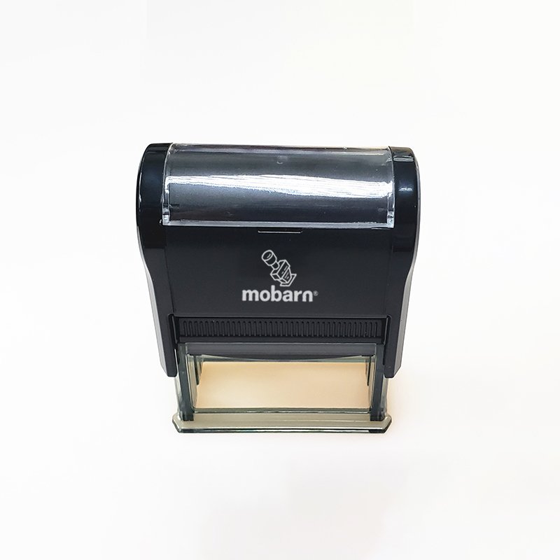 Mobarn S-1540 Self-Inking Stamp | 15×40mm Custom Logo Stamp | Automatic Ink Refill | Plastic Office Stamp | MOQ 500pcs