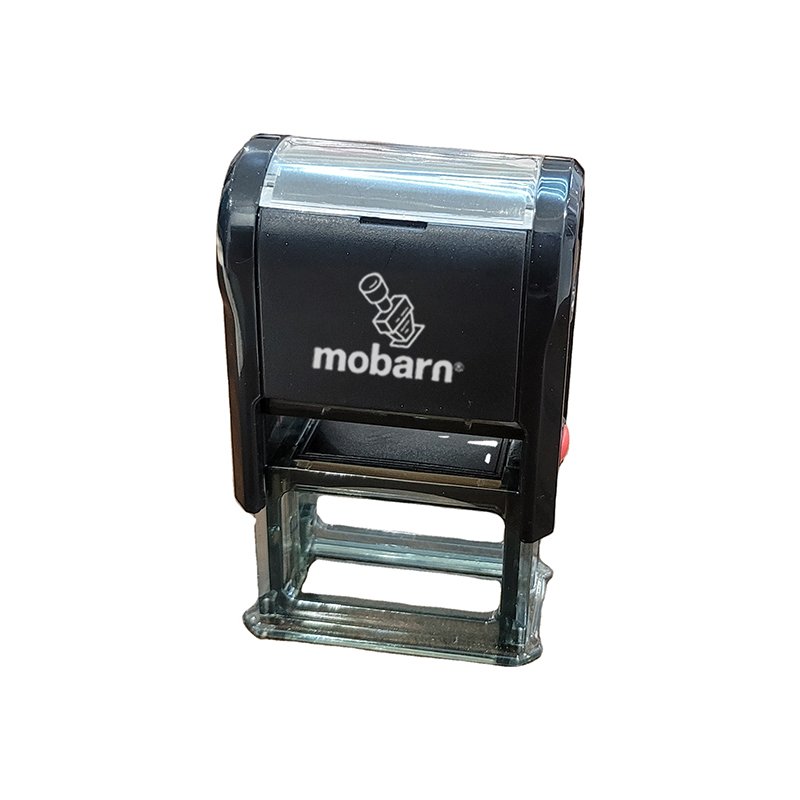 Mobarn S-1027 Custom Self-Inking Stamp | Personalized Office Stamp | 10×27mm Imprint | ISO9001 Certified