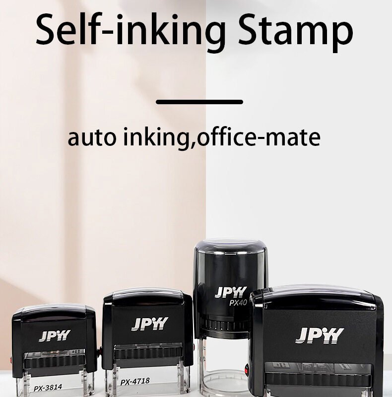 All-Black Auto Stamp: Premium & Universal Refillable Stamp for Professionals